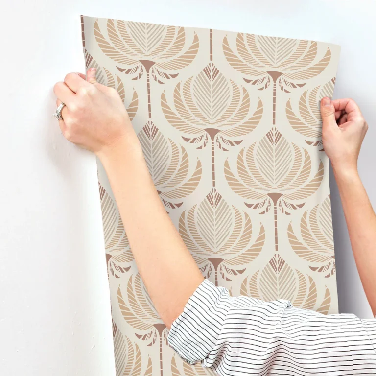 Ferrenby Floral Fan Wallpaper - Apricot — Ảnh 7