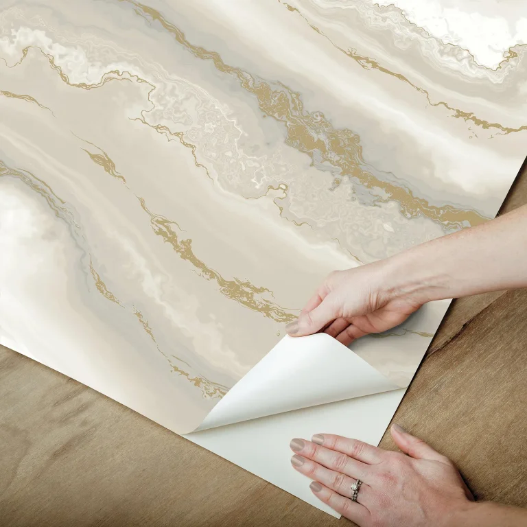 Shifting Sands Peel and Stick Wallpaper - Sand/Gold — Ảnh 7