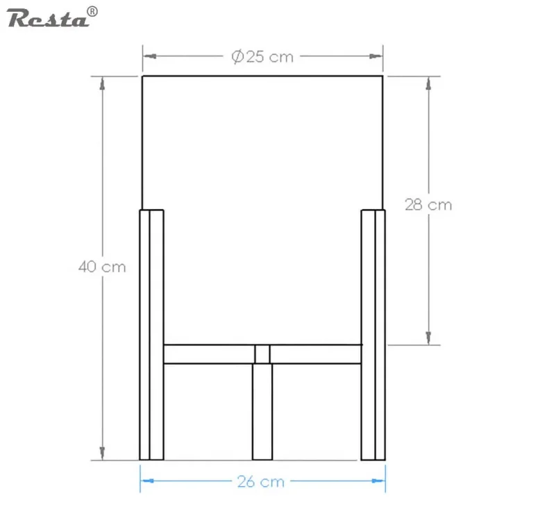 Đèn bàn Resta 12 - Màu đỏ - Loại to — Ảnh 8