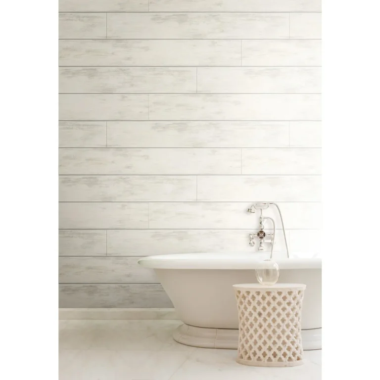 Magnolia Home Shiplap Wallpaper - Cool White — Ảnh 3