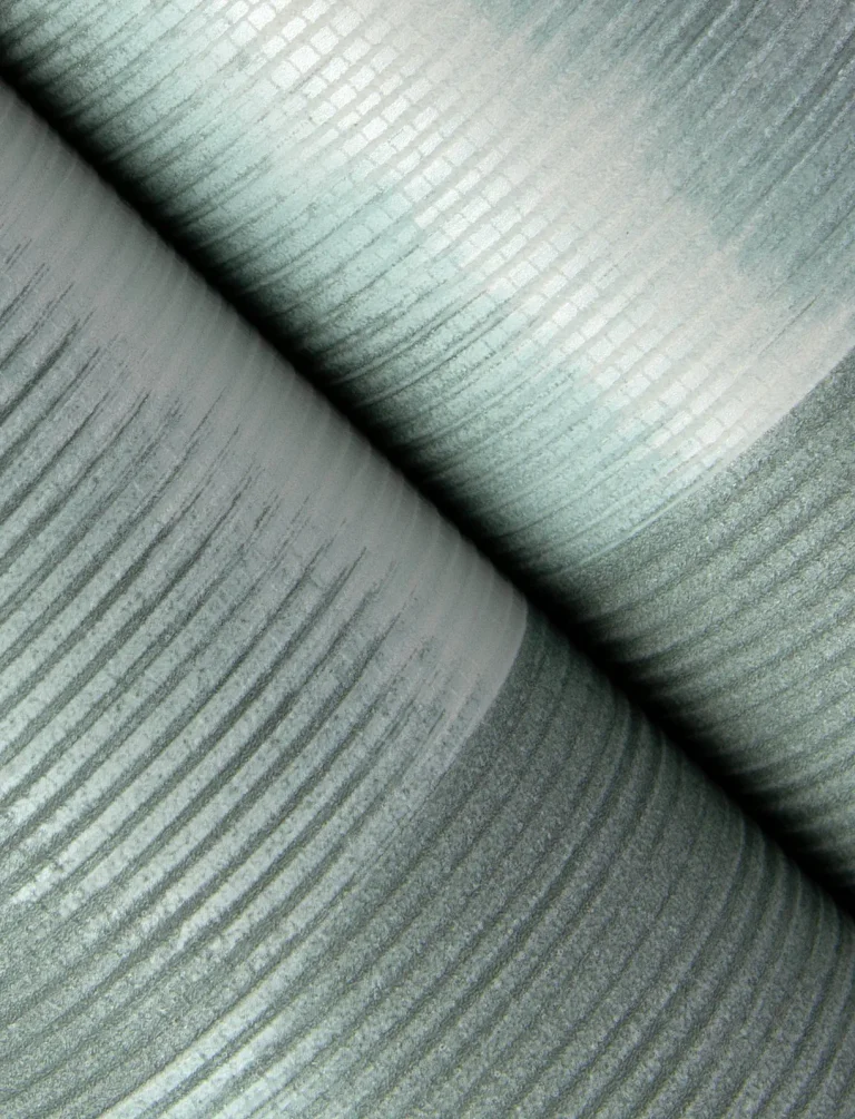 Baldwin Shibori Stripe Wallpaper - Teal — Ảnh 5