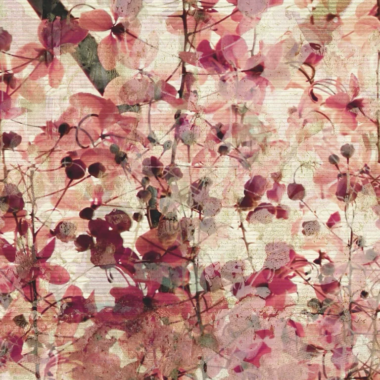 Vintage Flower Pattern - Wall Mural 5501 - 4 Panel - 192cm x 260cm — Ảnh 5