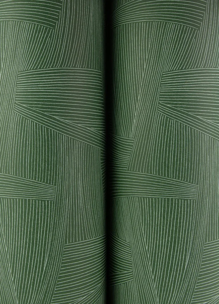 Reid Woven Geometric Wallpaper - Evergreen — Ảnh 5