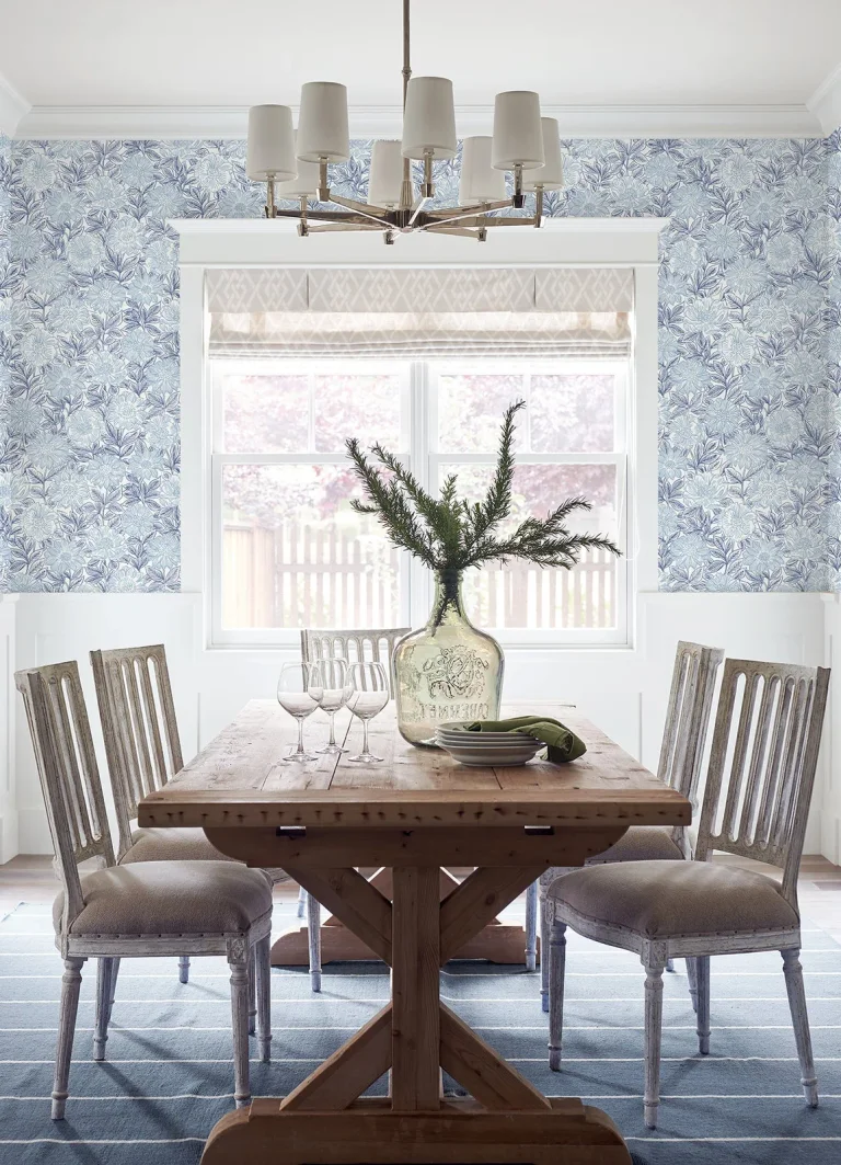 Chesapeake Faustin Floral Wallpaper - Navy — Ảnh 3