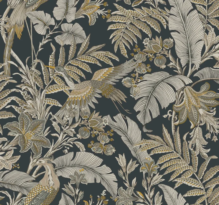 Heronwood Wallpaper - Black — Ảnh 2