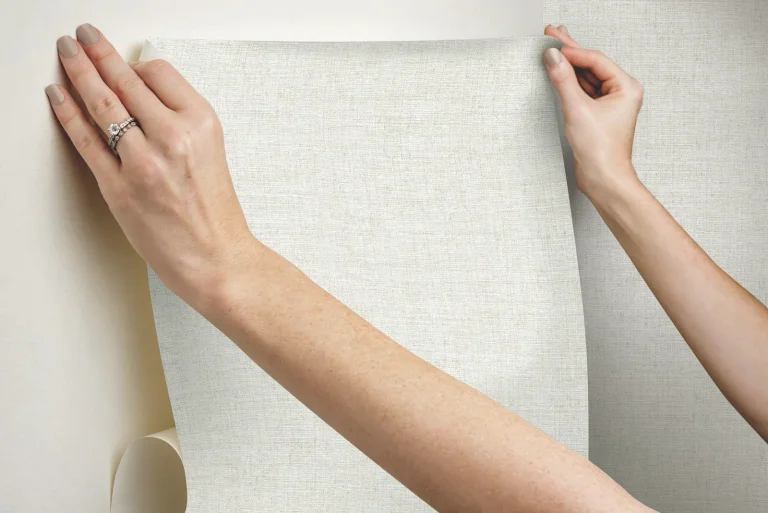 Papyrus Weave Peel and Stick Wallpaper - White — Ảnh 7