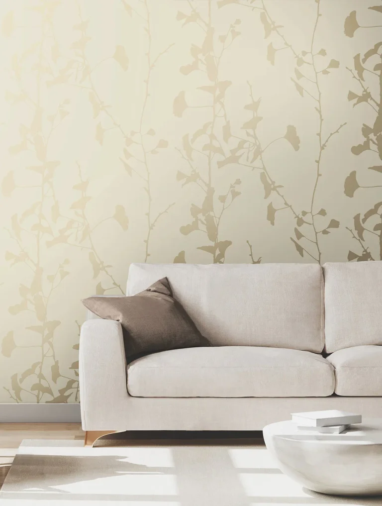 Ronald Redding Ginkgo Silhouette Cork Wallpaper - Neutral — Ảnh 6