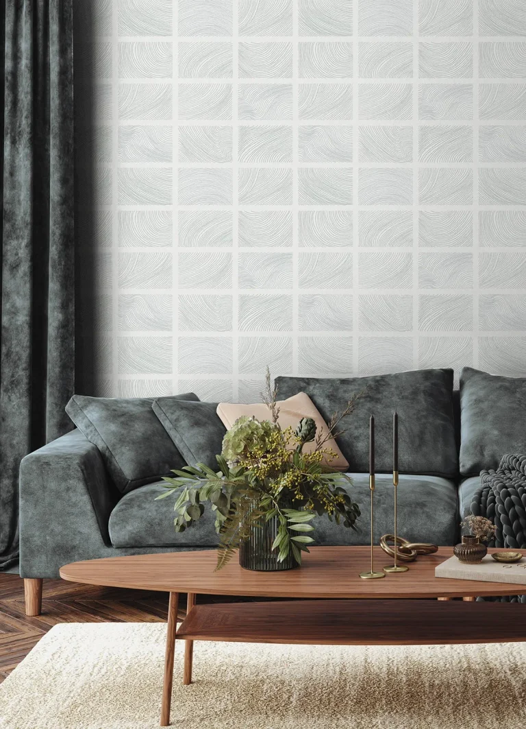 Bronson Topography Wallpaper - Sterling — Ảnh 2