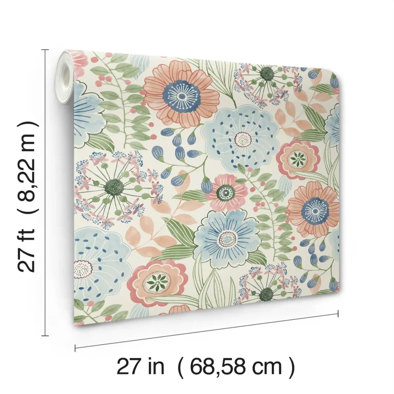 Artistic Bouquet Wallpaper - Multicolor — Ảnh 7