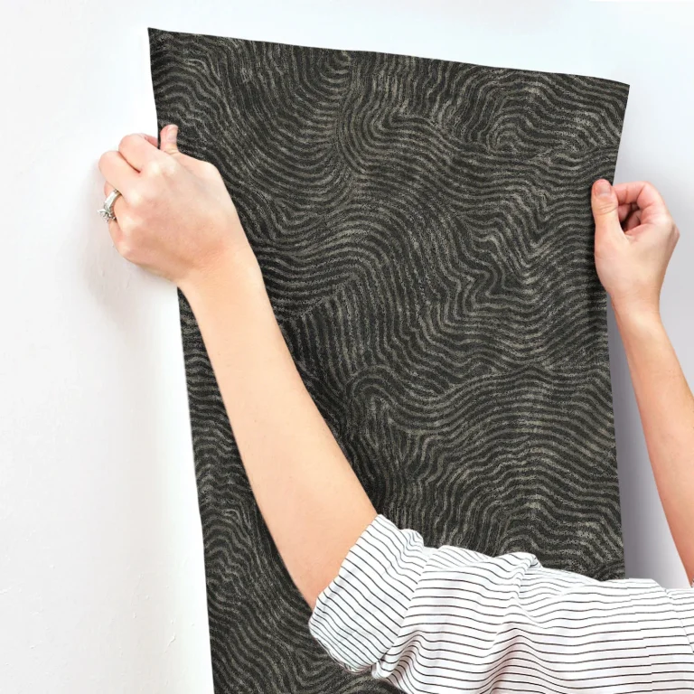 Modern Wood Wallpaper - Black — Ảnh 3