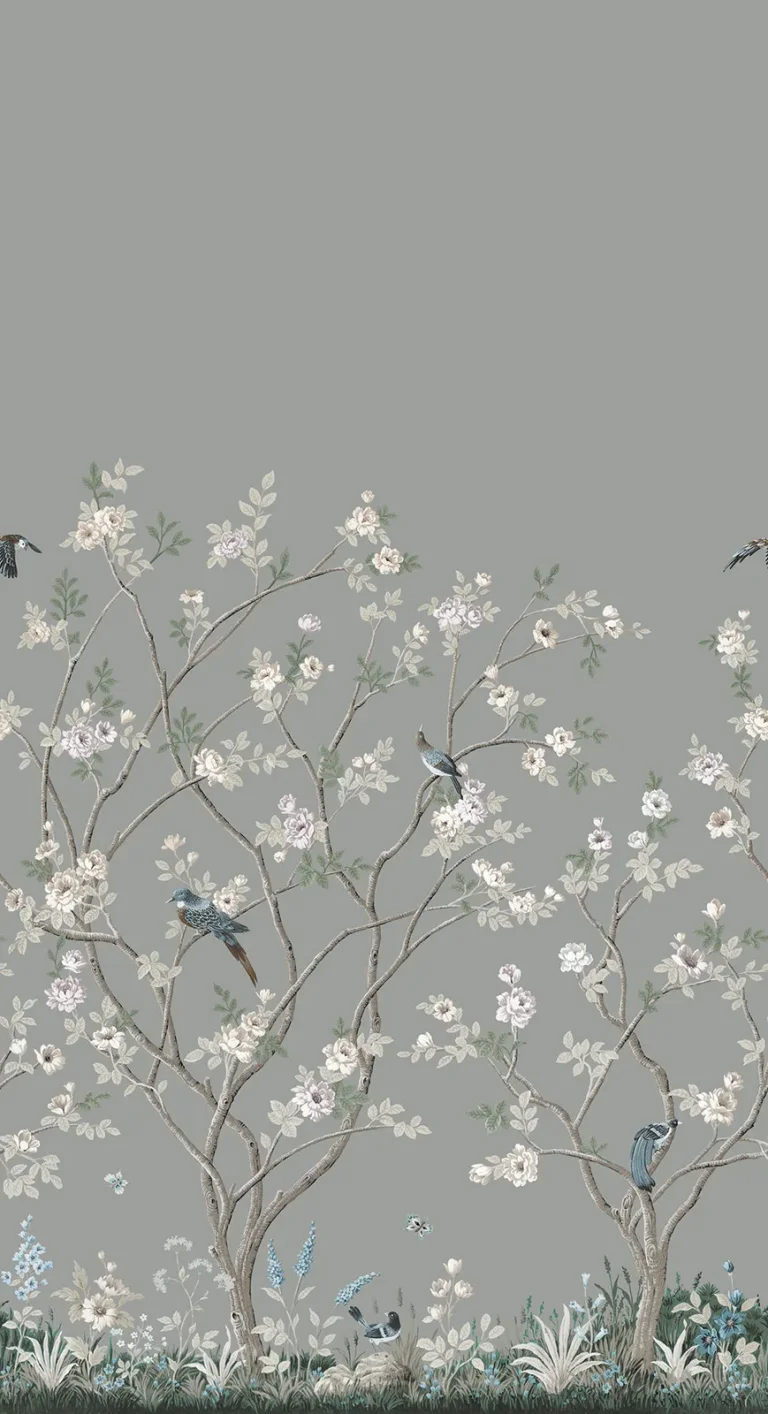 Ronald Redding Lingering Garden Wall Mural - Grey — Ảnh 2