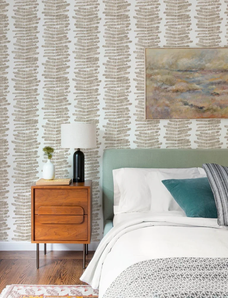 Lumis Fern Stripe Wallpaper - Natural — Ảnh 6
