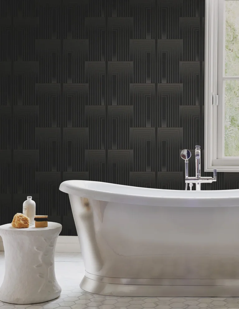 Candice Olson Vanishing Peel and Stick Wallpaper - Black & Copper — Ảnh 2