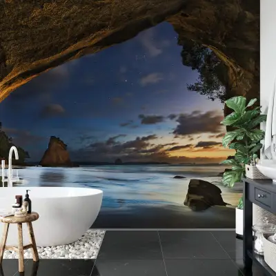 Cathedral Cove in New Zealand - Wall Mural 5051 - 8 Panel - 384cm x 260cm