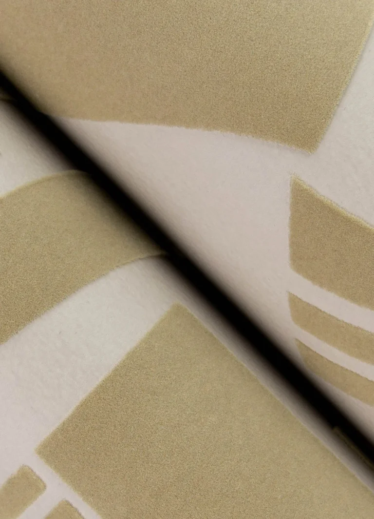 Carter Geometric Flock Wallpaper - Brown — Ảnh 4