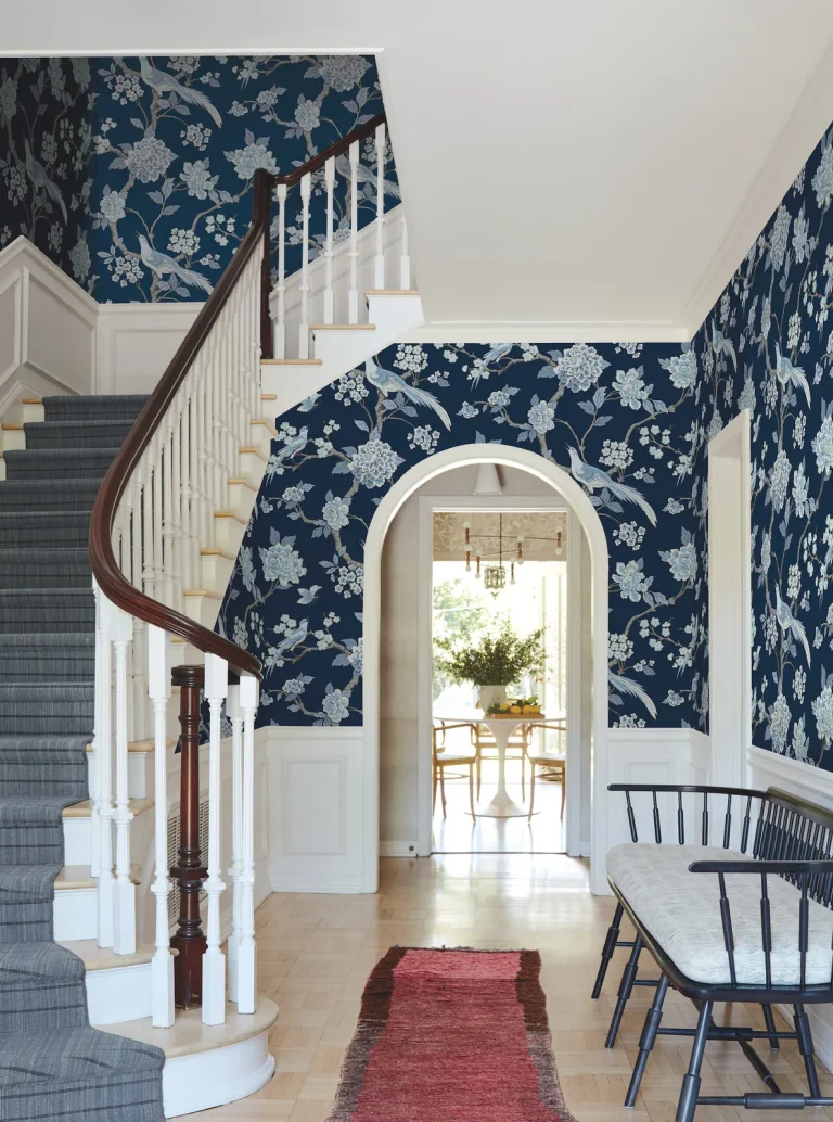 Fanciful Wallpaper - Navy — Image 2