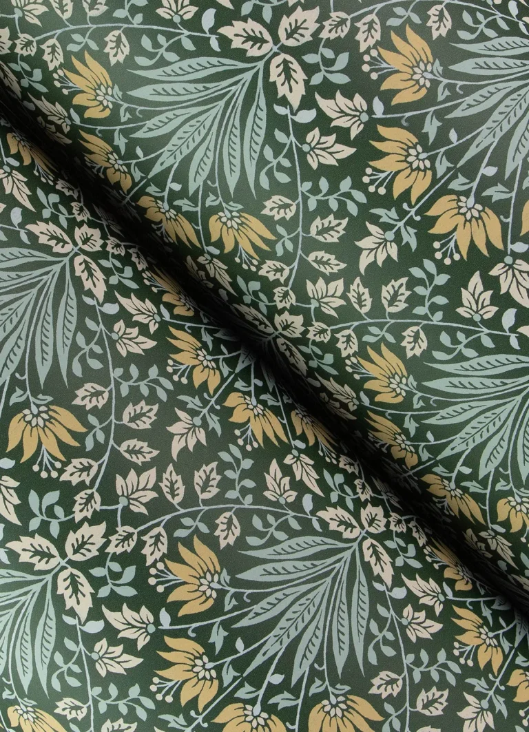 Chris Loves Julia Woodbury Floral Damask Wallpaper - Evergreen — Ảnh 7