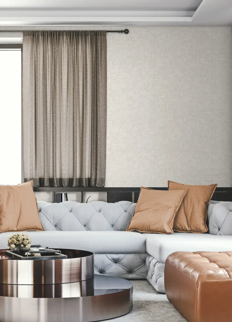 Gunny Sack Texture Wallpaper - Cool White — Ảnh 3