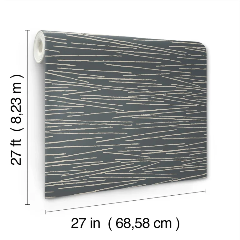 Candice Olson Line Horizon Wallpaper - Charcoal — Ảnh 5