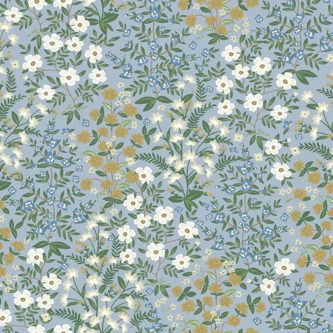 Rifle Paper Co. Wildwood Garden Wallpaper - Blue — Ảnh 4
