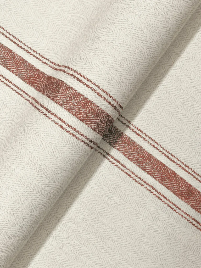 Chesapeake Linette Fabric Stripe Wallpaper - Red — Ảnh 7
