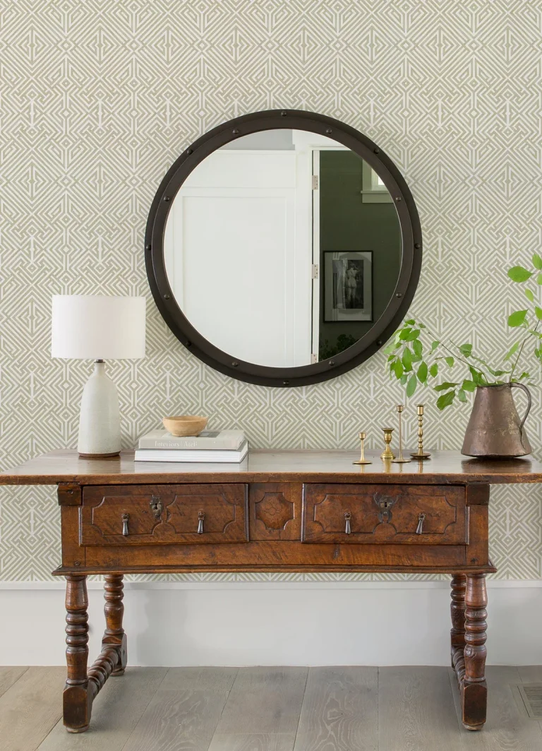 Lyon Geometric Key Wallpaper - Gold — Ảnh 3