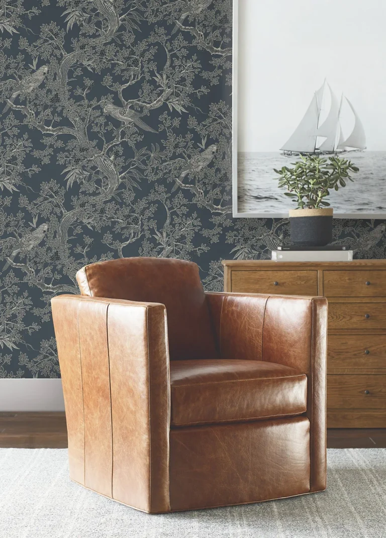 Ronald Redding Regal Ridge Trailing Tree Wallpaper - Dark Blue — Ảnh 4
