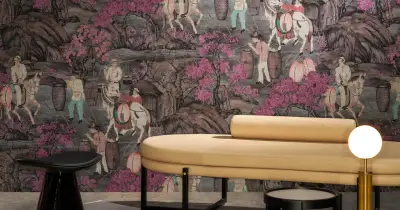 Toile De Tibet — Pink Blossom