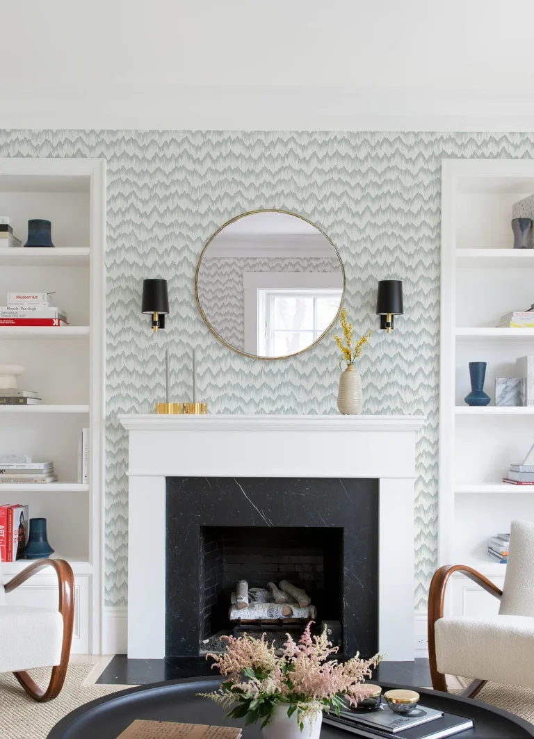 Holmby Brushstroke Zigzag Wallpaper - Seafoam — Ảnh 5