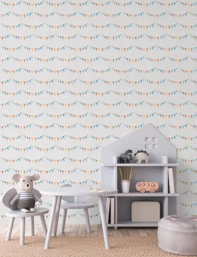 Lilly & Luis - Party Bunting Wallpaper! 771711