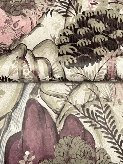 Ronald Redding Falling Waters Scenic Wallpaper - Plum