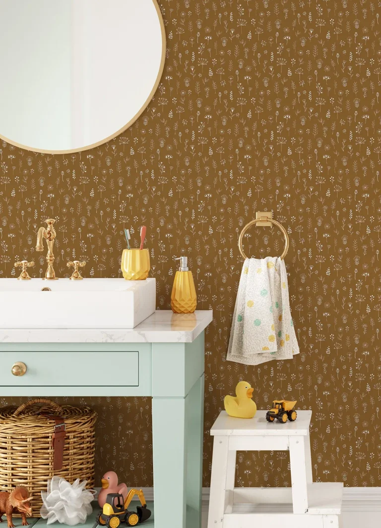 Chesapeake Tatula Floral Wallpaper - Chestnut — Ảnh 4