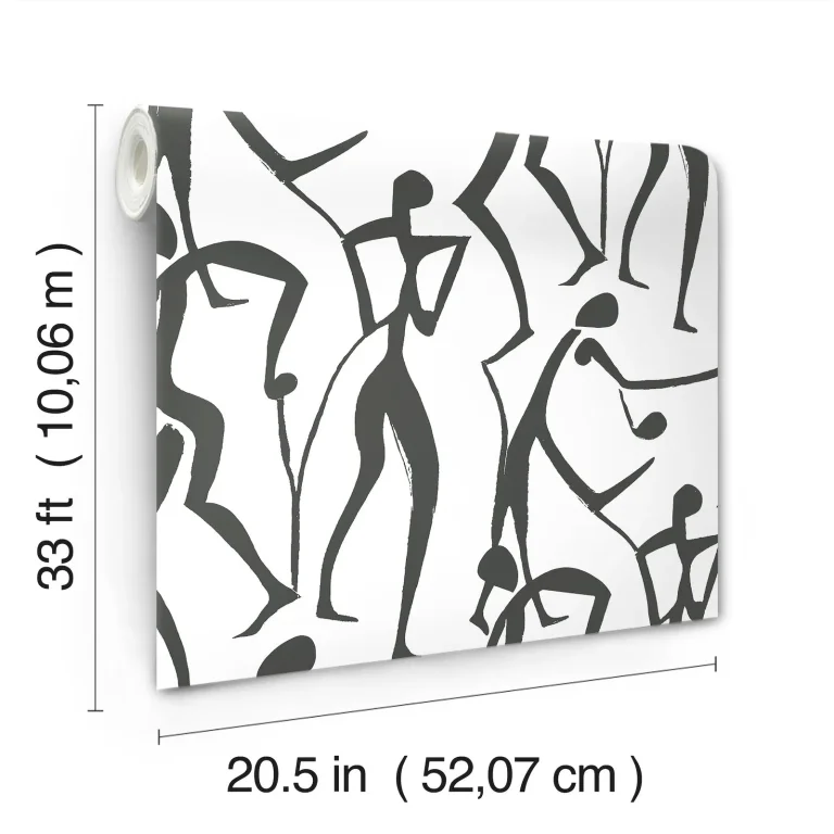 Joyful Dancers Wallpaper - Carbon Black — Ảnh 3