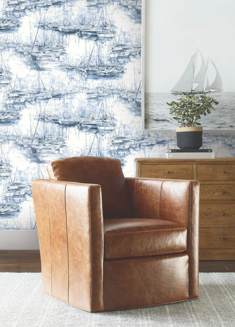 Ronald Redding Yacht Club Scenic Wallpaper - Blue — Ảnh 2