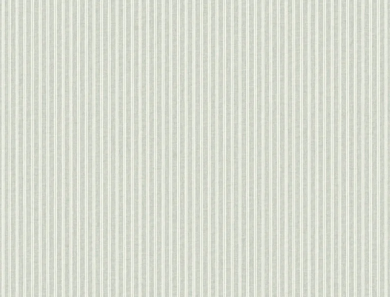 Ronald Redding Ticking Stripe Faux Linen Wallpaper - Sage — Ảnh 4