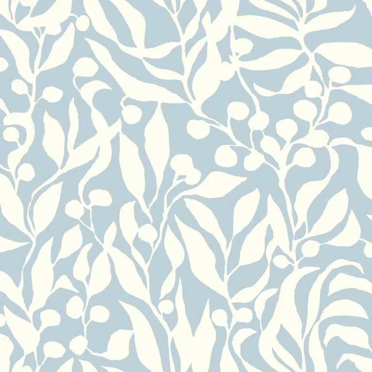 Olive Mill Wallpaper - Sky Blue — Ảnh 5