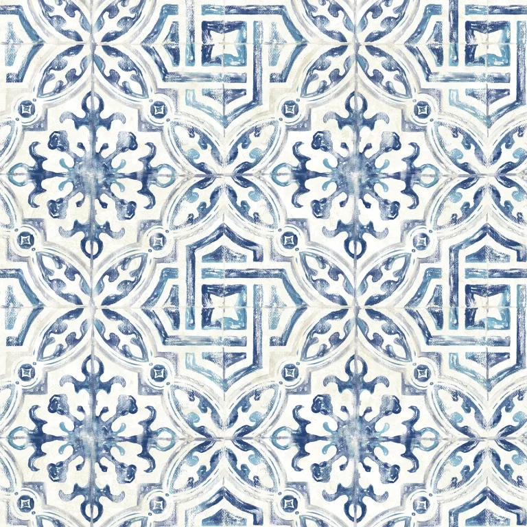 Chesapeake Sonoma Spanish Tile Wallpaper - Blue — Ảnh 3