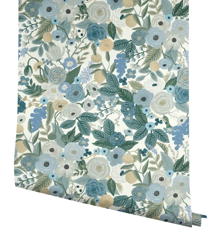 Rifle Paper Co. Garden Party Peel and Stick Wallpaper - Indigo Multi — Image 2