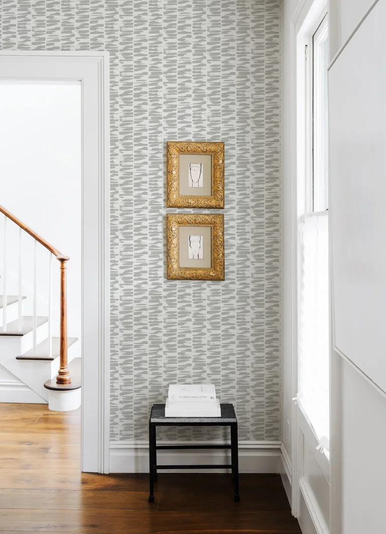 Myrtle Abstract Stripe Wallpaper - Grey — Ảnh 5