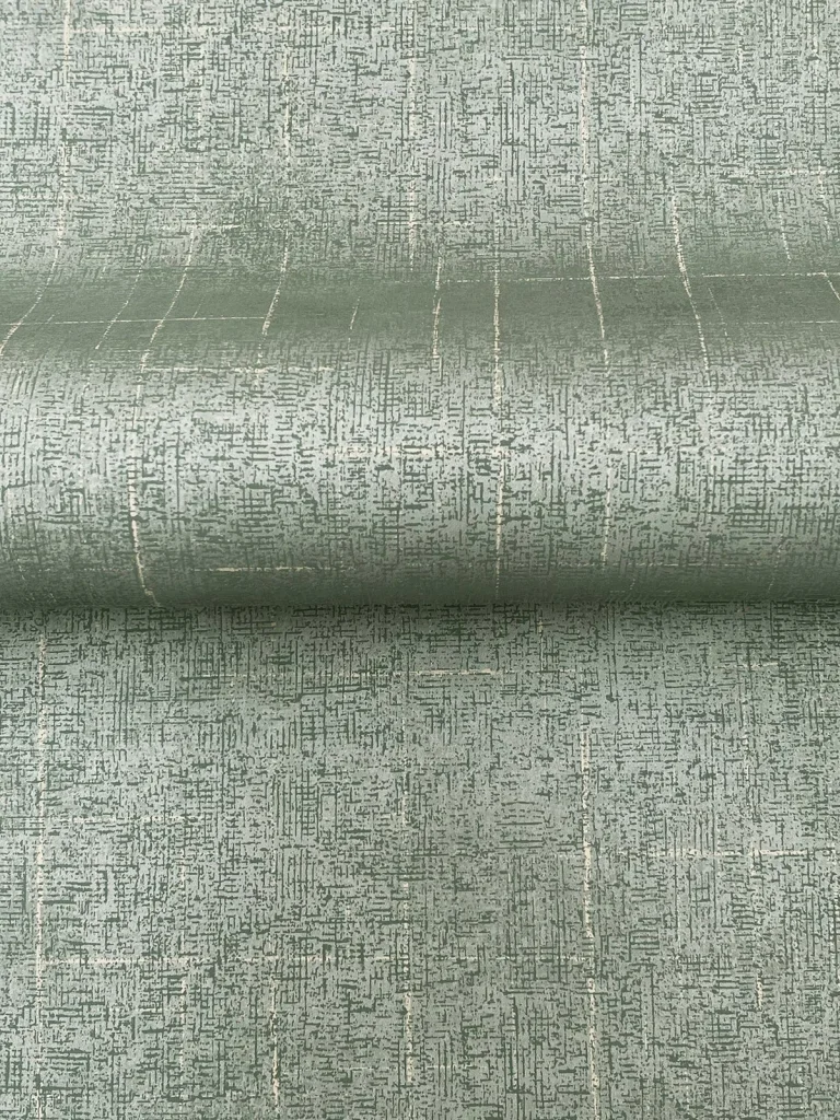 Ronald Redding Saratoga Faux Linen Wallpaper - Jade — Ảnh 3