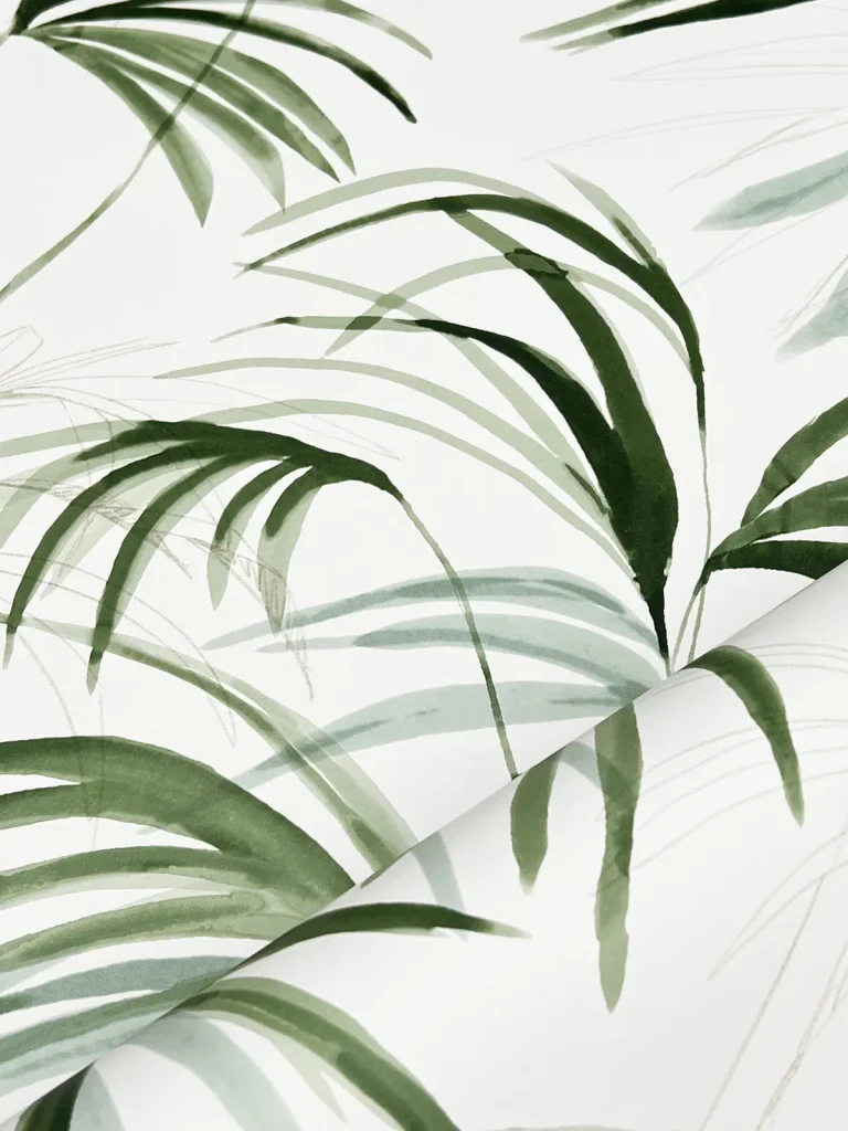 Candice Olson Inky Palms Wallpaper - Green — Image 6