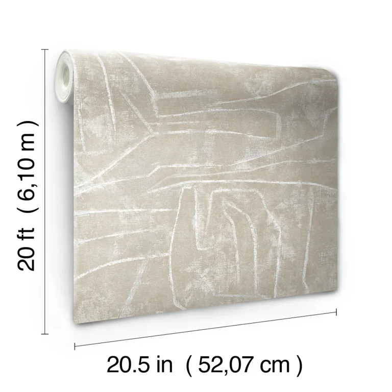 Urban Chalk Peel and Stick Wallpaper - Neutral/Pearl — Ảnh 6
