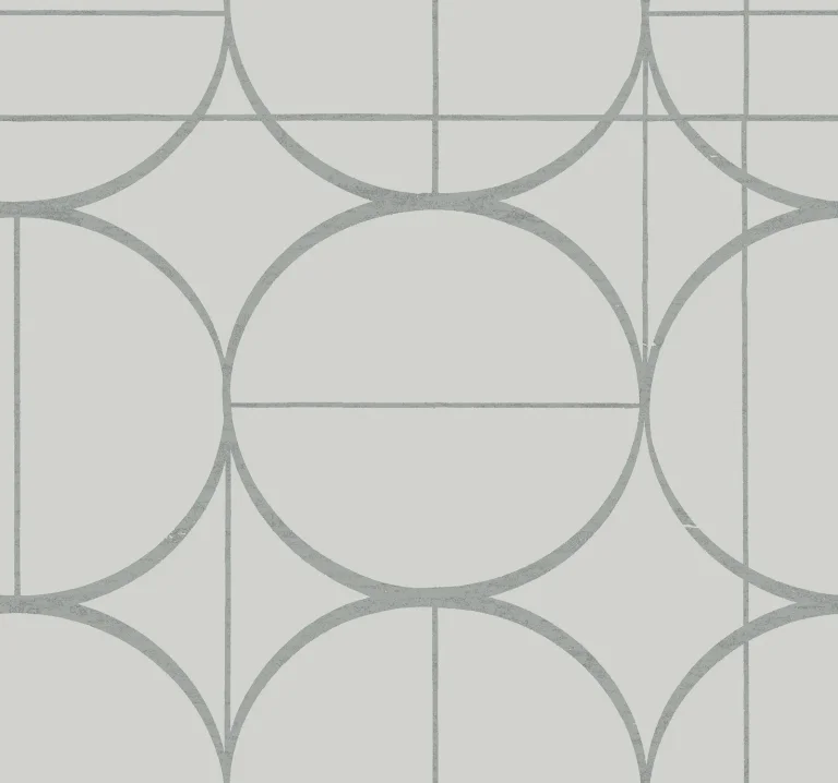 Sun Circles Wallpaper - Fog/Silver — Ảnh 6