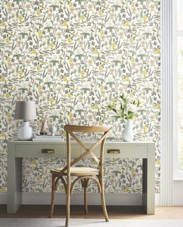 Rifle Paper Co. Herb Garden Botanical Peel and Stick Wallpaper - Cream — Ảnh 5
