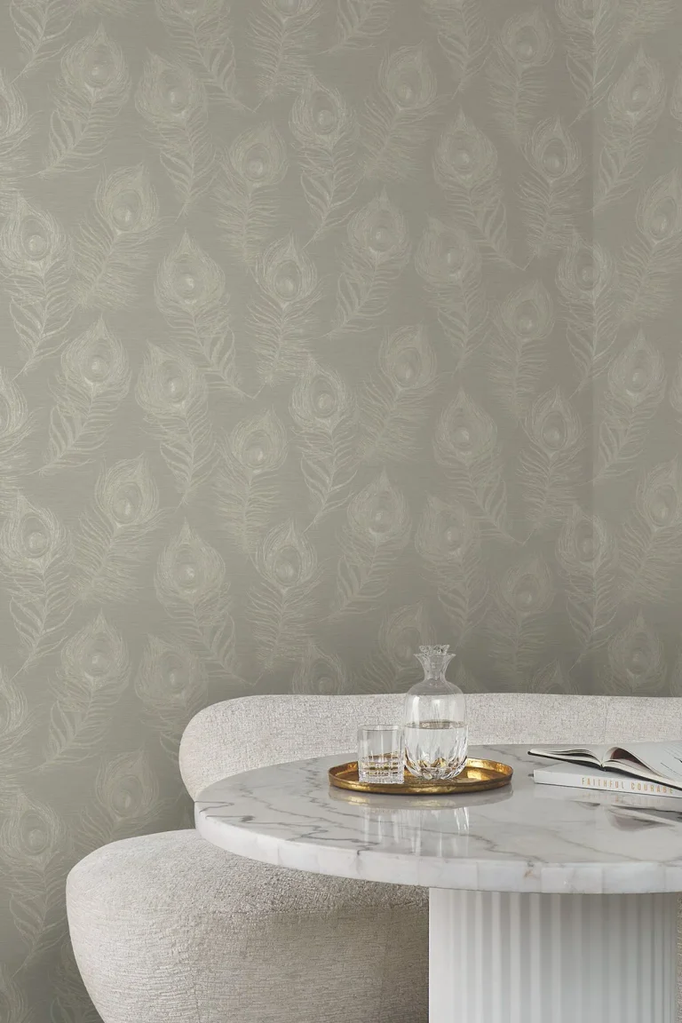 Candice Olson Regal Peacock Wallpaper - Mink — Ảnh 8