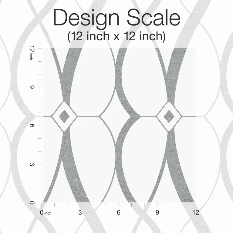 Graceful Geo Wallpaper - White/Silver — Ảnh 3