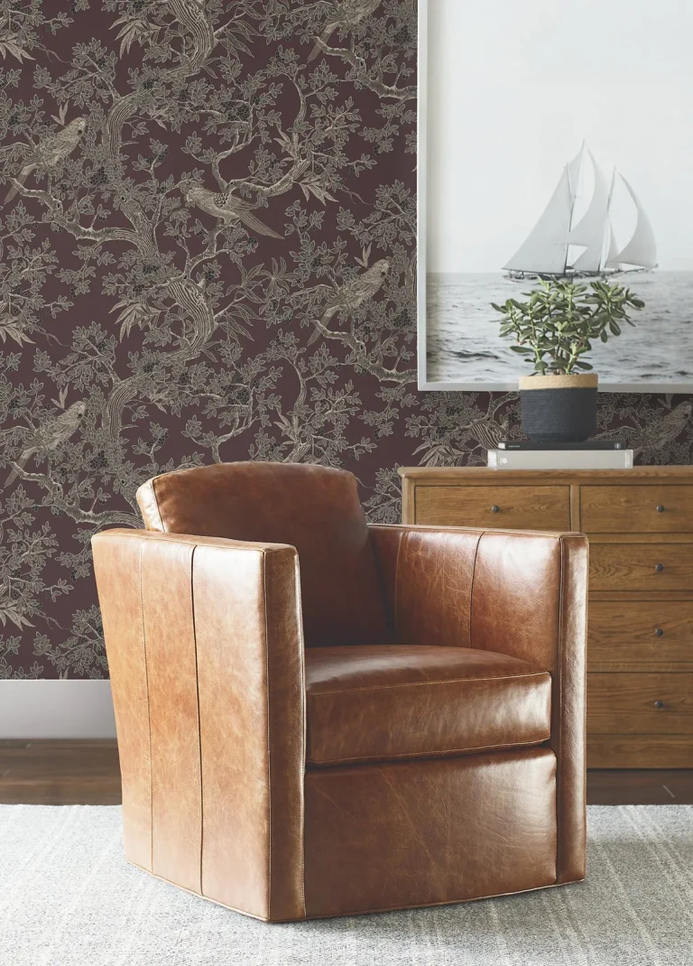 Ronald Redding Regal Ridge Trailing Tree Wallpaper - Plum — Ảnh 2