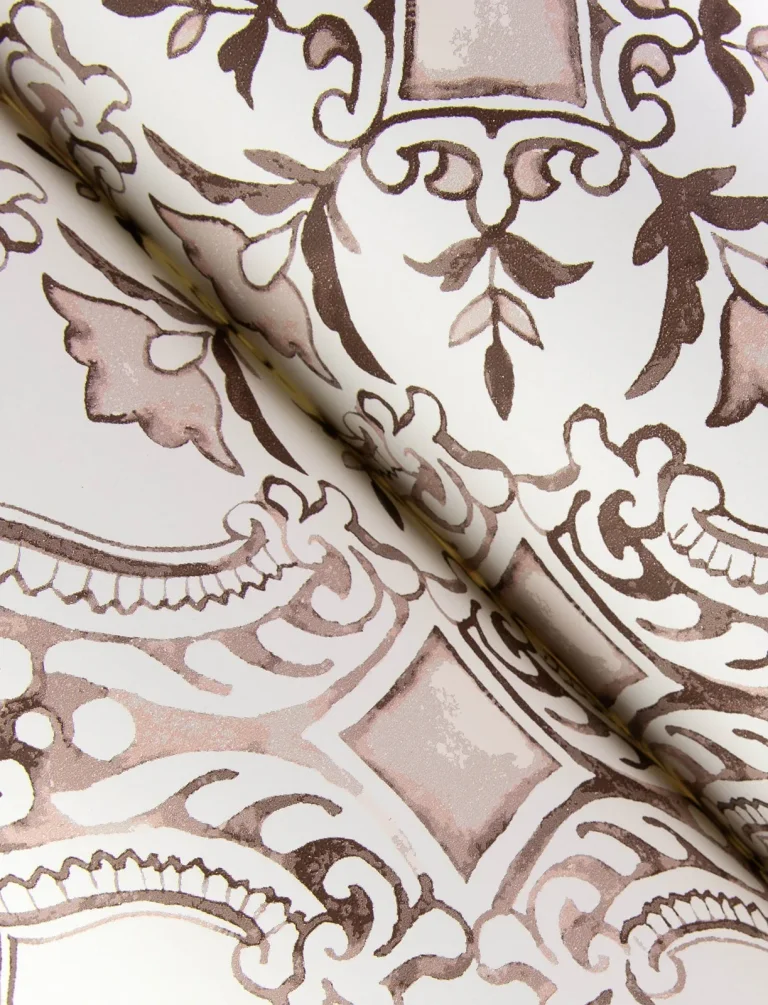 Chesapeake Marjoram Floral Tile Wallpaper - Blush