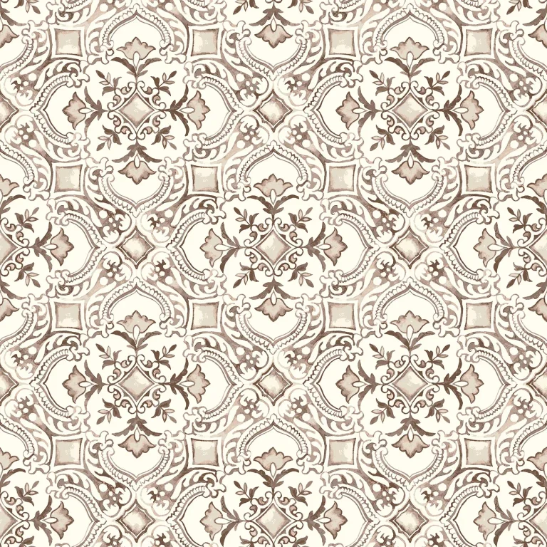Chesapeake Marjoram Floral Tile Wallpaper - Blush — Ảnh 4