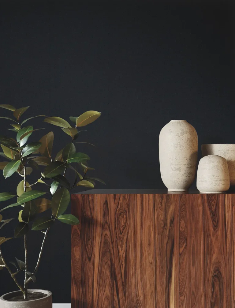 Ronald Redding Jute Weave Wallpaper - Navy — Ảnh 4